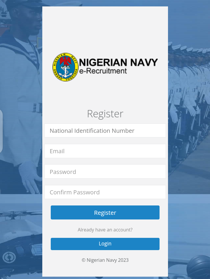 Nigerian Navy Recruitment 2023