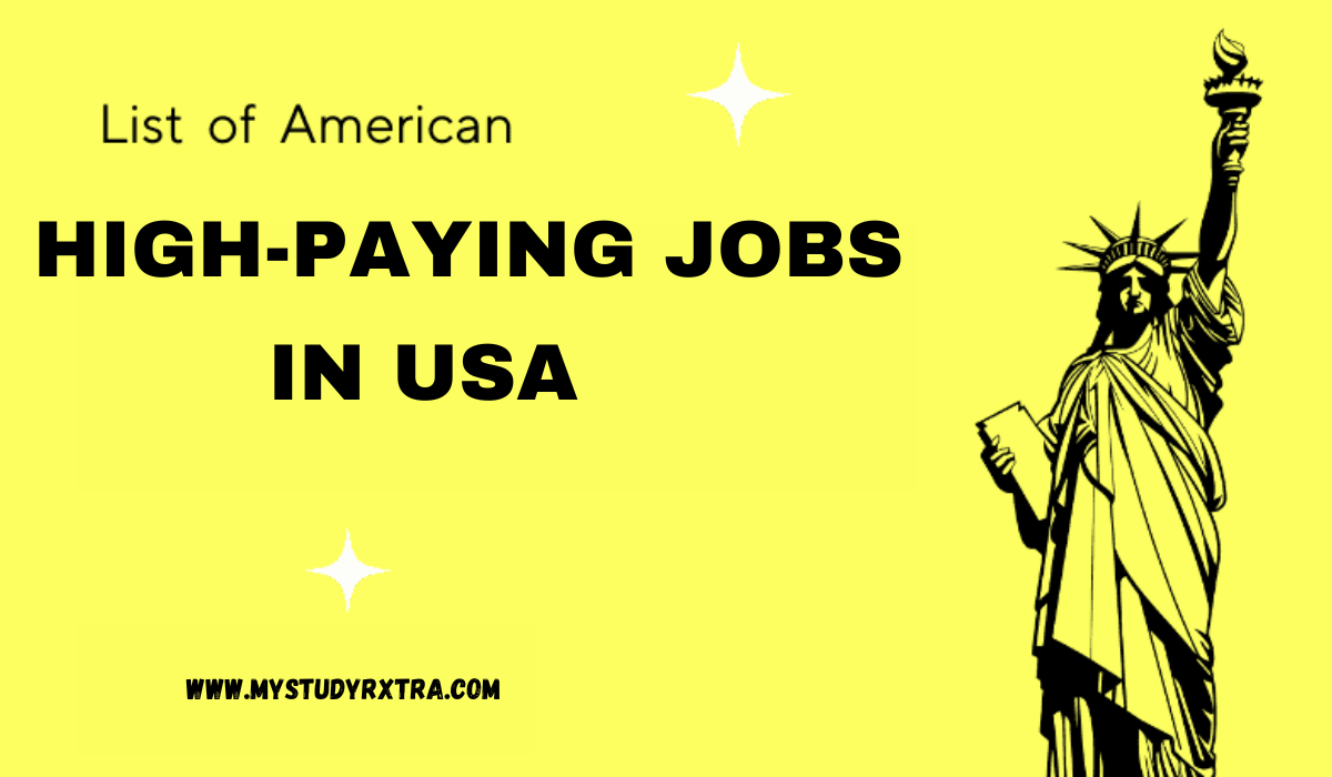 High paying jobs in USA